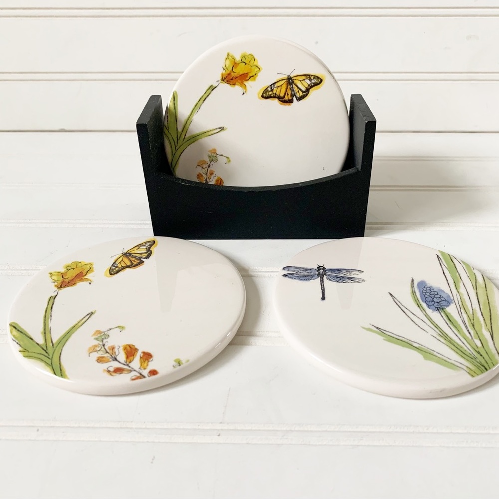 Ceramic Coasters by Sonoma Set of 4
